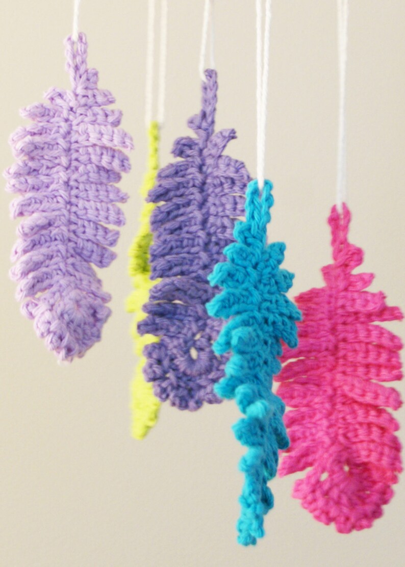 DIY Crochet PATTERN Dreaming of Feathers Wall Hanging Etsy