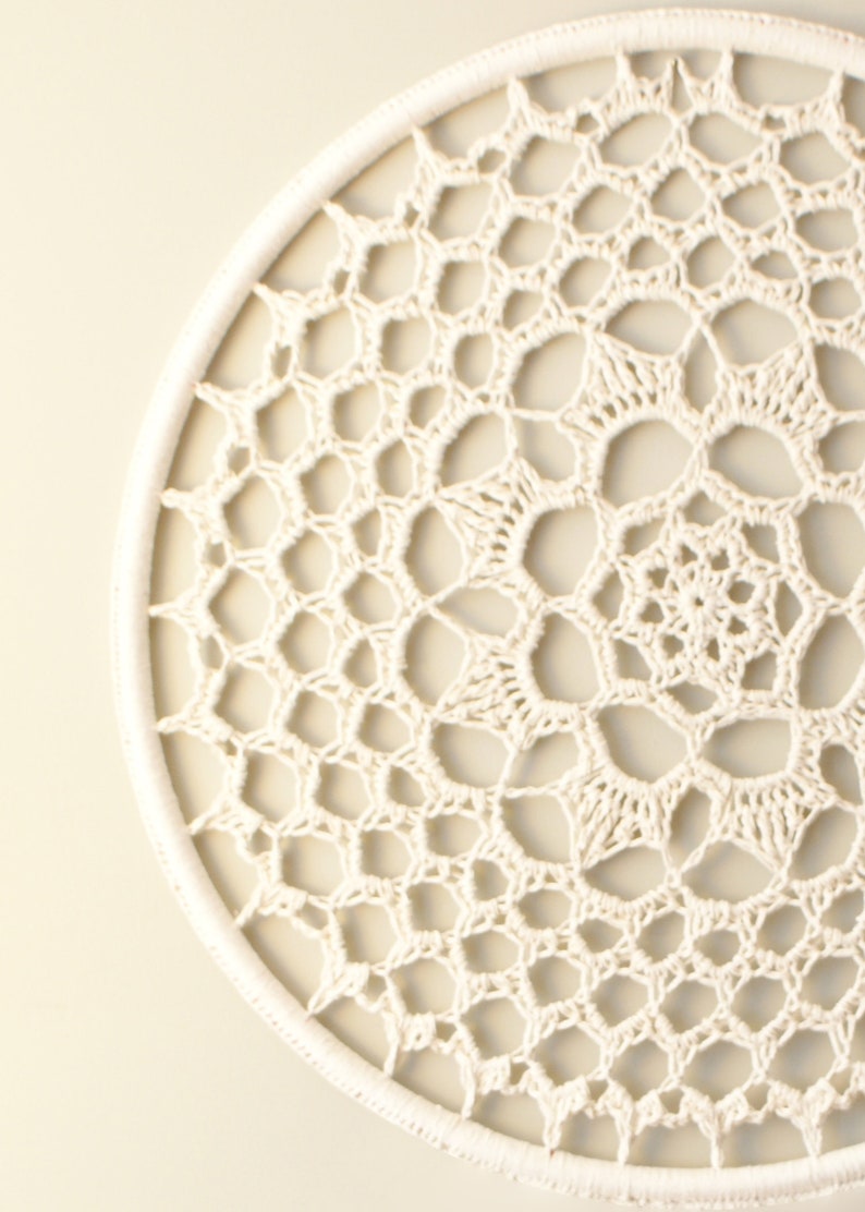 DIY Crochet PATTERN Radiant Blossom Crochet Doily Wall Hanging: oversize wall hanging, crochet pattern, boho, macrame, geometric, mandala image 3