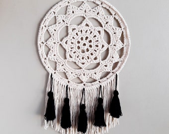 DIY Crochet PATTERN - Dahlia Delight Crochet Doily (2014021-3): pattern, mobile, wall art, macrame, doily, placemat, dream catcher inspired