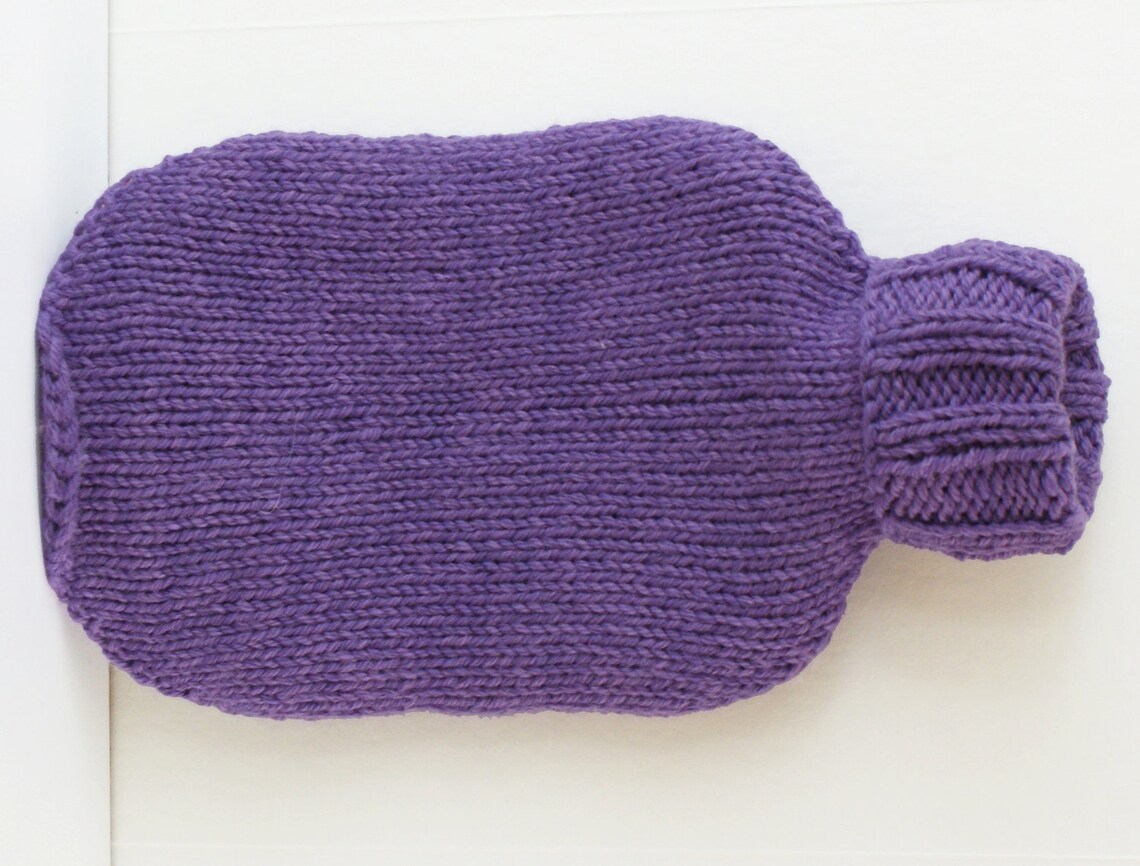 DIY Knitting PATTERN Cable Knit Hot Water Bottle Cozy Size Etsy