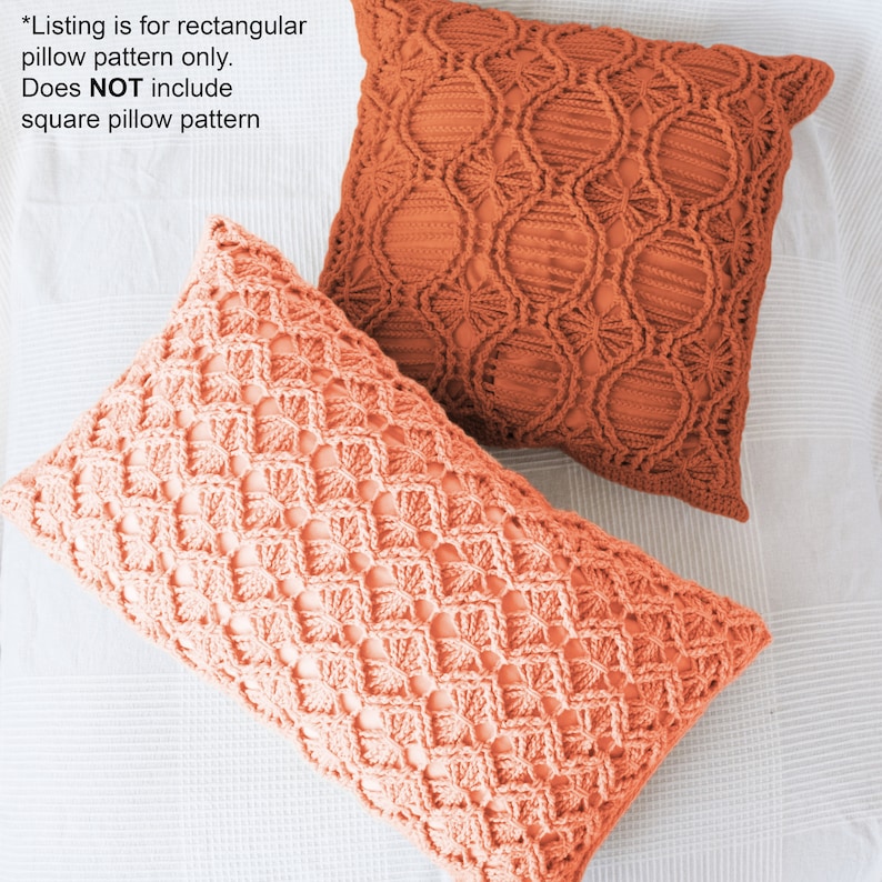 DIY Crochet PATTERN Crochet Macrame Lumbar Pillow 2019004: crochet pattern, macrame pillow, macrame pattern, crochet pillow, cushion image 4