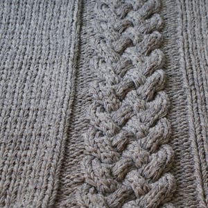 DIY Knitting PATTERN Double Cable Throw Blanket 2012002 - Etsy