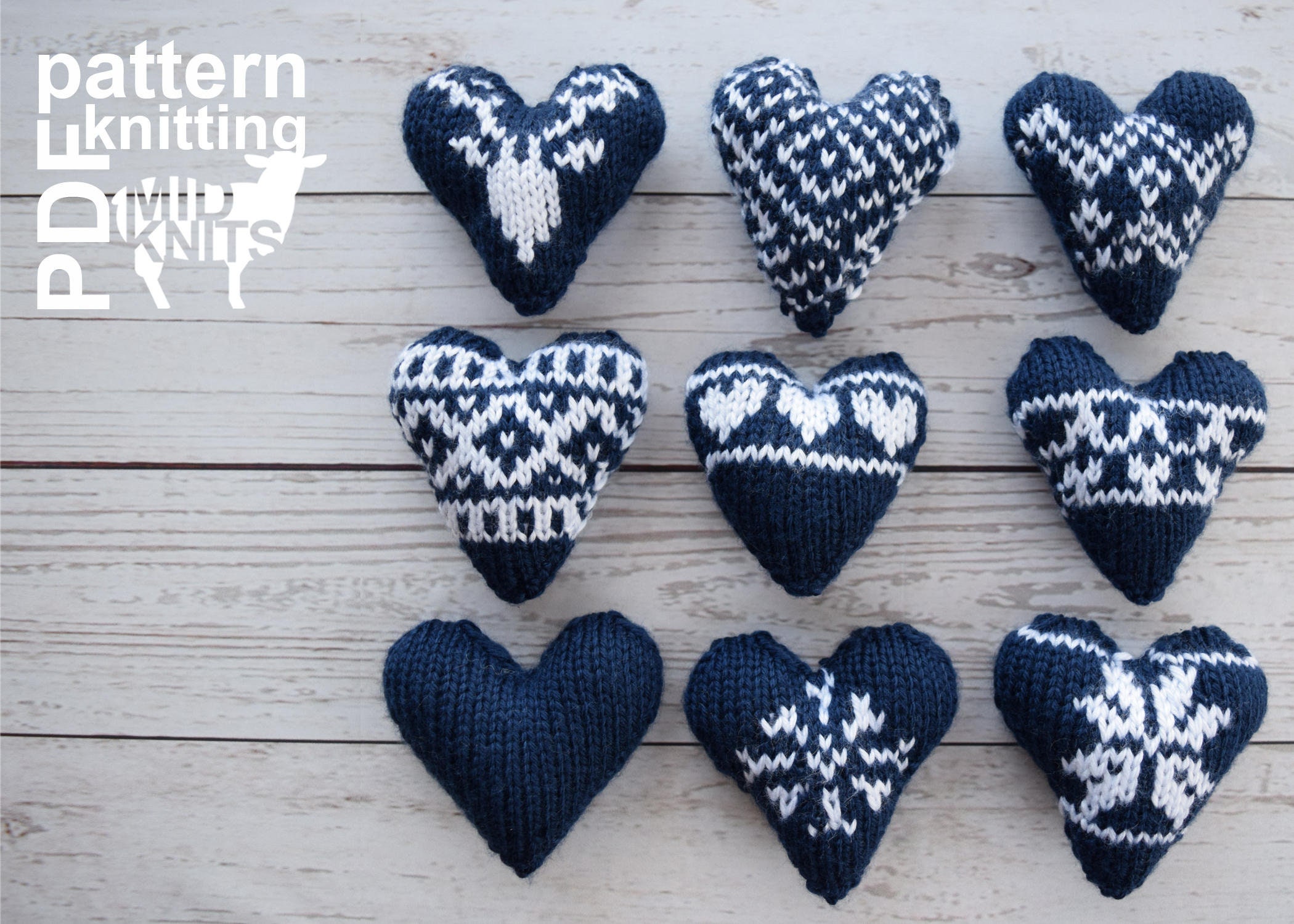 Fair Isle Sweater Heart - Etsy