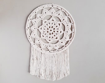 DIY Crochet PATTERN - Dahlia Delight Crochet Doily (2014021-3): pattern, mobile, wall art, macrame, doily, placemat, dream catcher inspired