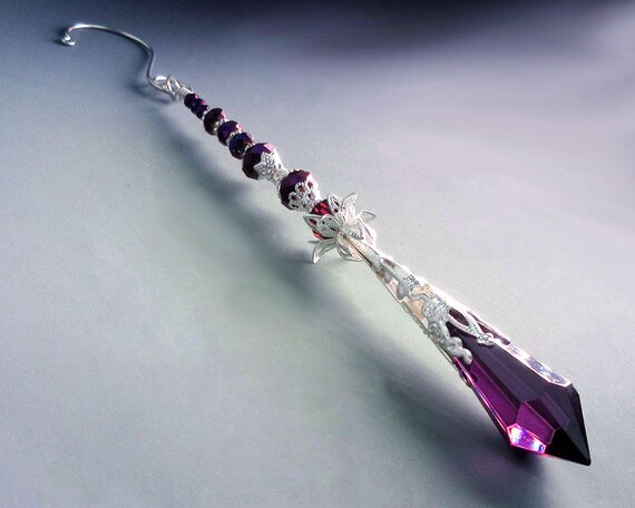 Purple Suncatcher Crystal Ornament Crystal Icicle Prism Sparkly Decor –  Little Desirez Jewelry