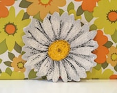 Vintage Kitsch Daisy Coasters Floral Mats