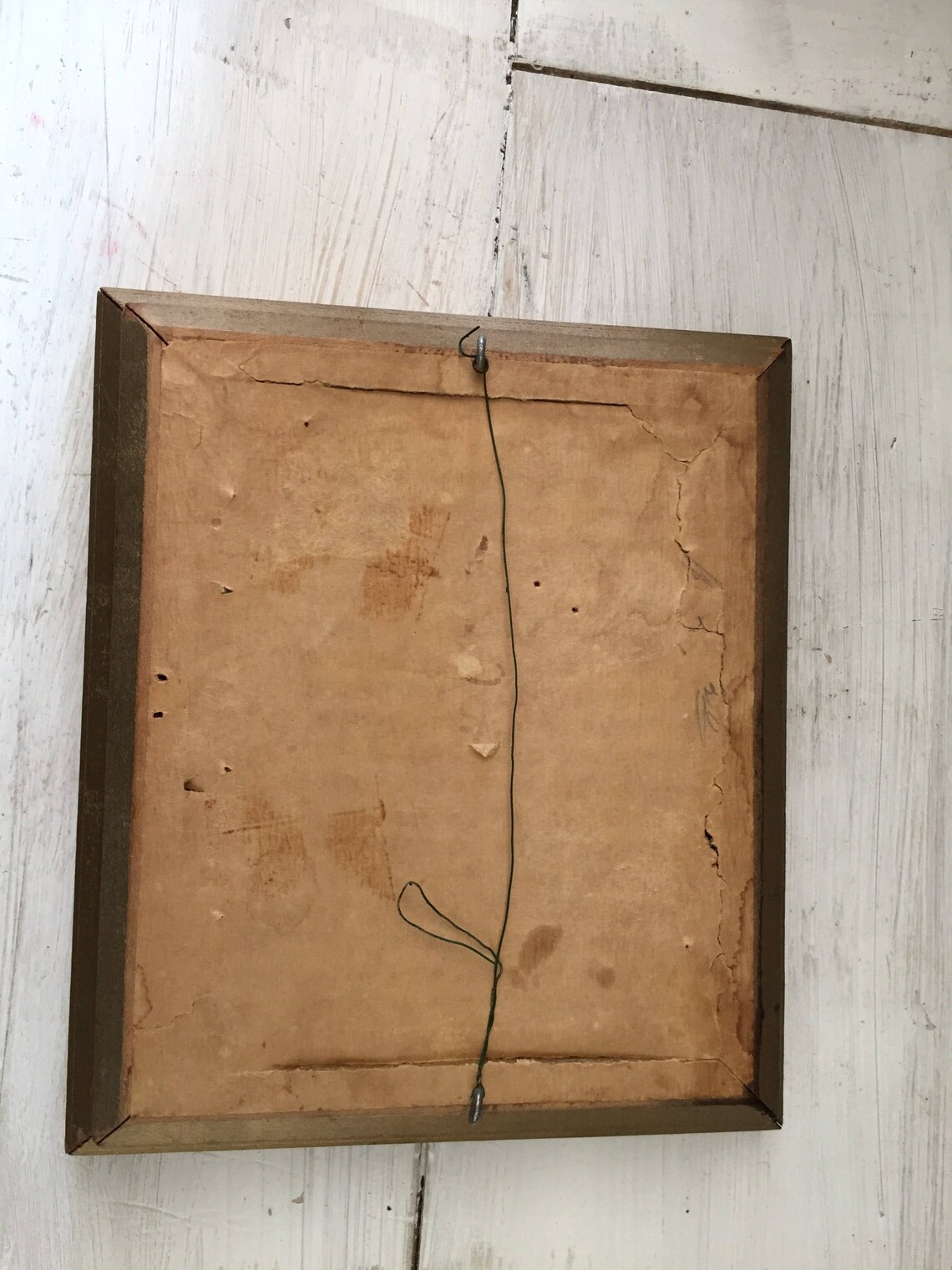 Vintage 1950s Franklin Picture Company framed foil art duo Etsy