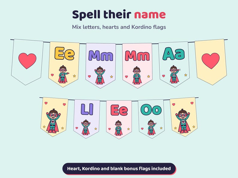 Printable Alphabet Banner for Kids, ABC Coloring Pages, Cut and Hang ...