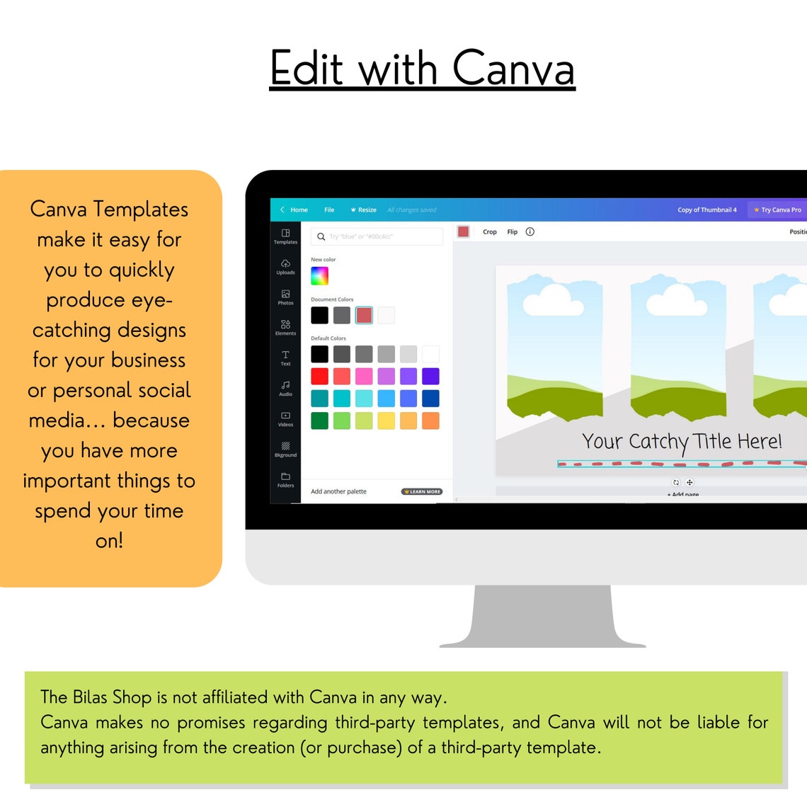 Social Media Templates for Canva Youtube Canva Templates | Etsy