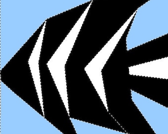 Paper Pieced Angel Fish PDF Pattern - Instant Download