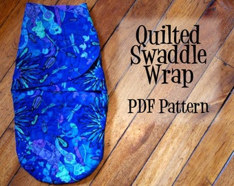 Quilted  Baby Swaddle Wrap PDF Pattern - Instant Download, Swaddle Sack, swaddle wrap