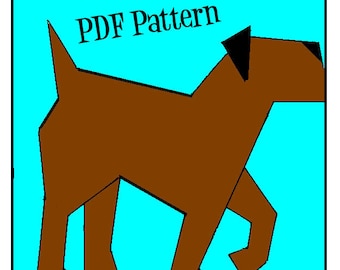 Paper Pieced Dog PDF Pattern