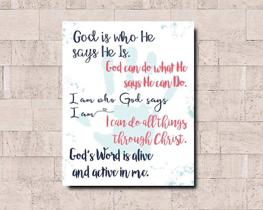 Five Faith Statements Printable Believing God Beth Moore - Etsy