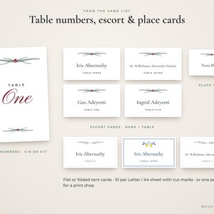 Wedding Seating Chart Template Maker, Paste Guest List, 24x36 Poster, Escort Cards, Table Numbers image 7