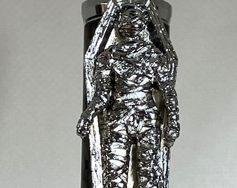 Handcrafted Haunted Halloween Chrome Ballpoint Twist Pen, Handmade Custom, Handcrafted Pen,