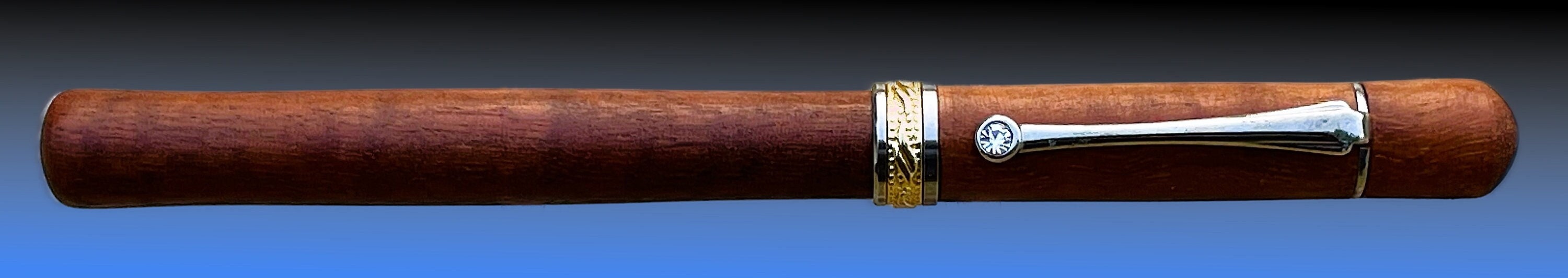 Majestic Jr. 22kt Gold/Chrome Closed End Rollerball, Handmade Custom Luxury Pens, Groomsmen Gift, Retirement Gift, High End Pens