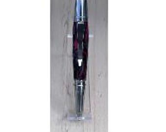 Handcrafted Stainless Steel DiamondCast® Twist Ballpoint Pen – Made in USA – Graduation, Executive & Professional Gift