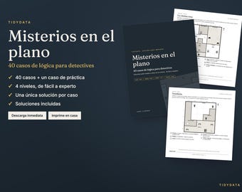 Mexikanisch-spanische Krimi-Logikrätsel · Misterios en el Plano · 40 Detektivfälle auf Spanisch (PDF zum Ausdrucken)