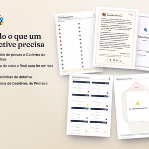 Portugiesischer Mystery-Adventskalender zum Ausdrucken · Calendário do Advento de Mistério · 24 Detektivrätsel für Kinder PDF Bild 6