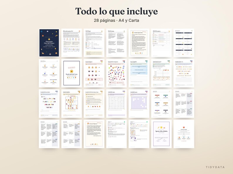 Salle d'évasion de Noël espagnole mexicaine imprimable · Escape Room de Navidad para Niños y Familia · 9 puzzles, guide de l'hôte · PDF image 7