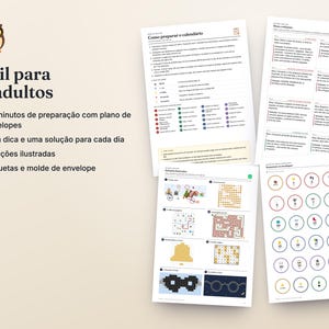 Portugiesischer Mystery-Adventskalender zum Ausdrucken · Calendário do Advento de Mistério · 24 Detektivrätsel für Kinder PDF Bild 5