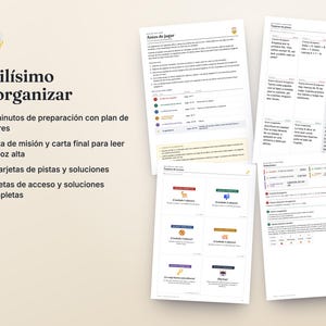 Salle d'évasion de Noël espagnole mexicaine imprimable · Escape Room de Navidad para Niños y Familia · 9 puzzles, guide de l'hôte · PDF image 5