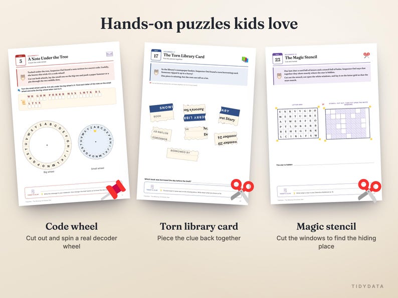 Mysterieuze adventskalender om te printen voor kinderen en het hele gezin · 24 dagen vol detectivepuzzels en aanwijzingen · Kerstcountdownspel (PDF) afbeelding 4