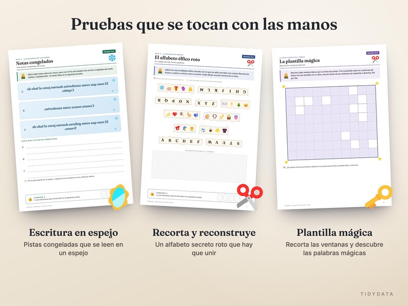 Salle d'évasion de Noël espagnole mexicaine imprimable · Escape Room de Navidad para Niños y Familia · 9 puzzles, guide de l'hôte · PDF image 4