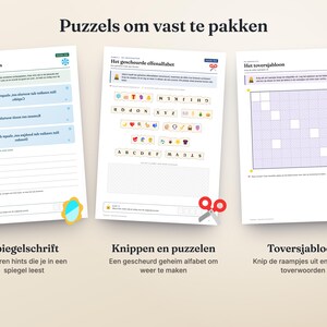Dutch Christmas Escape Room Printable · Kerst Escape Room voor Kinderen en Gezin · 9 Puzzles, Host Guide · Party Game PDF image 4