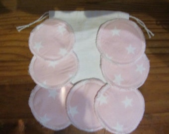 Reusable cotton face pads / make up remover pads / cotton rounds / face wipes / plus wash bag /  / Stocking filler