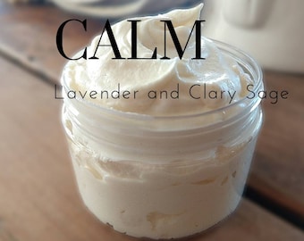 Grass Fed Beef Whipped Tallow Balm, Lavender, Clary Sage, Essential Oils, Skin Care, Gift, Lotion, Spa, Dry Skin, Moisturizer cream