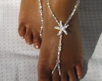 Fußschmuck Strandsandalen Hochzeit Fußschmuck Strass Barfuß Sandale