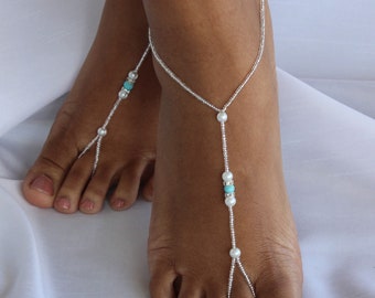 Something Blue Barefoot Sandals Beach Wedding Barefoot Sandals Bridesmaids Gift Bridal shower Gift Barefoot Sandal  Beach Wedding Sandal