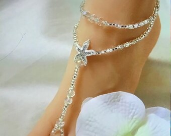 Barefoot Sandal Beach Wedding Barefoot Sandal Wedding Jewelry Bridal Jewelry