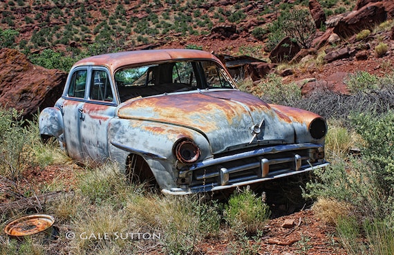 Rusted Classic Car Fine Art Photo Rusted Car Old Car Art Etsy