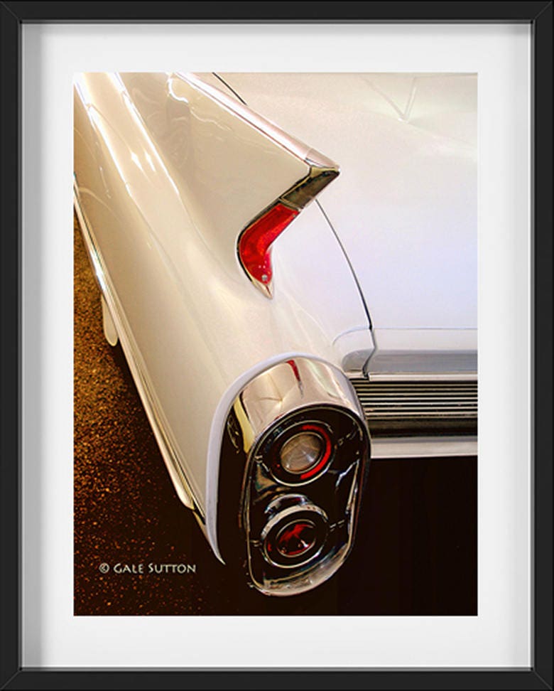 1960 Caddy Fins, Classic Cadillac, Fine Art Photo, Cadillac Tail