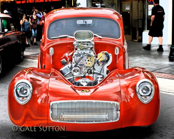 Hot Rod, Fine Art Photo, Classic Car, Retro, 1941 Willys Coupe