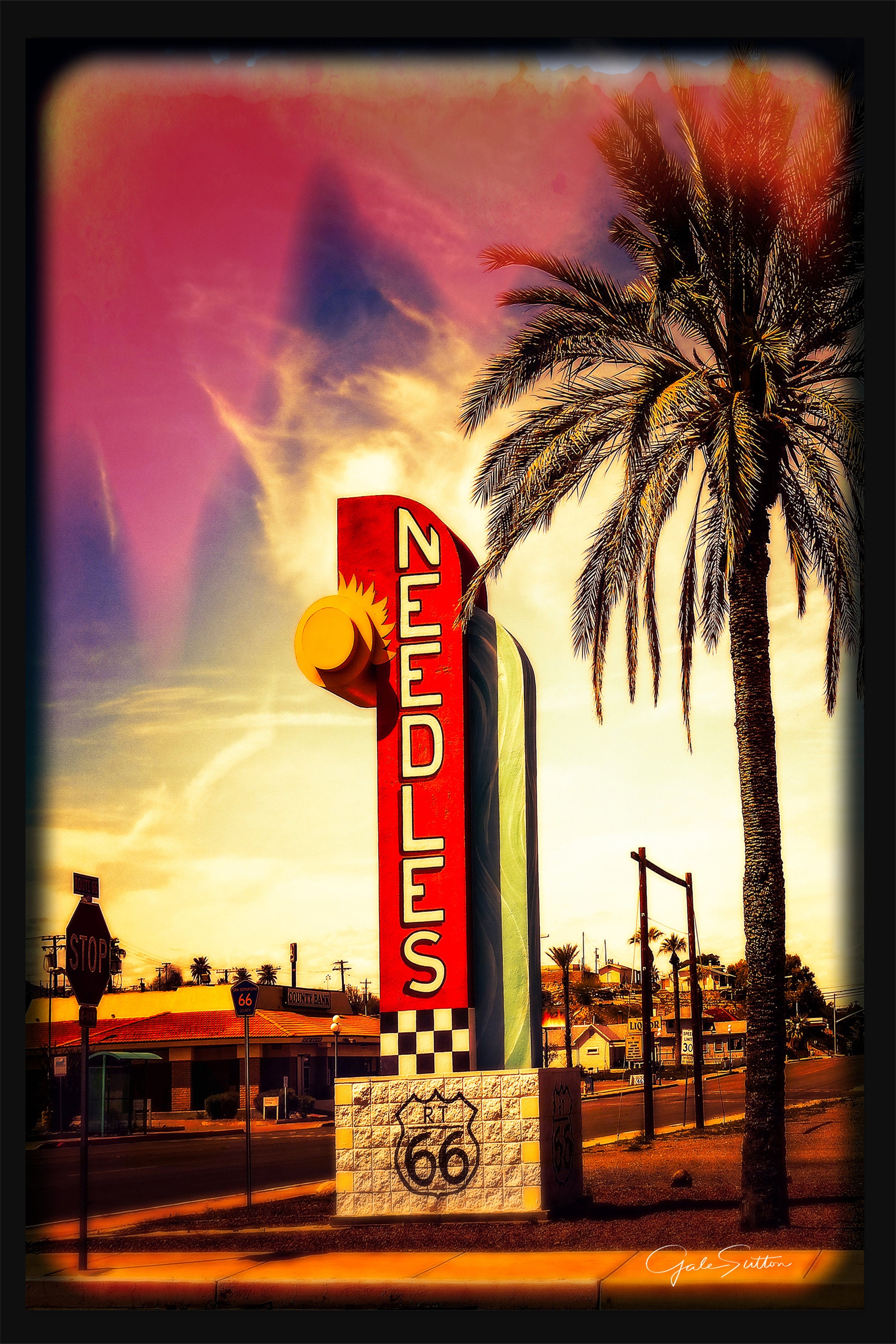 Needles California, Route 66, Main Street, Fine Art Photo, Desert