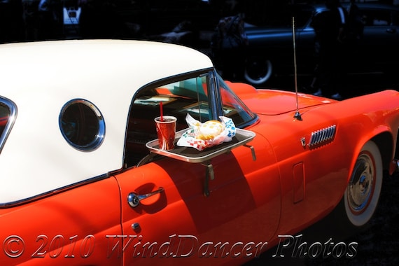 Old Thunderbird, T-bird, Fine Art Photo, Vintage Sports Car, Drive