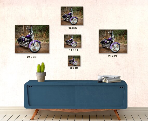 Harley Davidson Motorcycle, Fine Art Photo,purple, Brown, Harley Davidson,  Harley Photo, Wall Art, Garage Art, Gift for Bikers, Guy Gift - Etsy