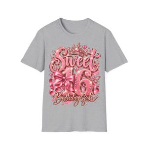 16-årsflicka, present till 16-årsflicka, krona och rosa rosett bild 4