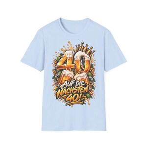 Shirt zum 40 Geburtstag Männer, Auf die nächsten 40, Bier Geschenk Bild 6