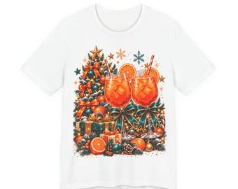 Christmas spritz shirt with Christmas tree and oranges, women's Christmas shirt, gift for girlfriend