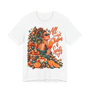 "All I want for Christmas is Spritz" shirt, dames kerstshirt, cadeau voor je vriendin
