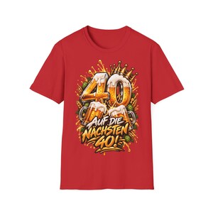 Shirt zum 40 Geburtstag Männer, Auf die nächsten 40, Bier Geschenk Bild 7