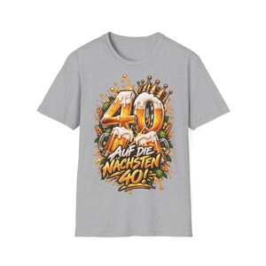 Shirt zum 40 Geburtstag Männer, Auf die nächsten 40, Bier Geschenk Bild 3