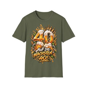 Shirt zum 40 Geburtstag Männer, Auf die nächsten 40, Bier Geschenk Bild 5