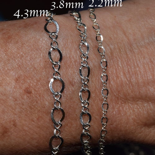 Sterling Silver 4.3mm Figure 8 Infinity Bracelet with Swarovski Starfish, Mexican Fire Opals and Sterling Sea shops Life Charms