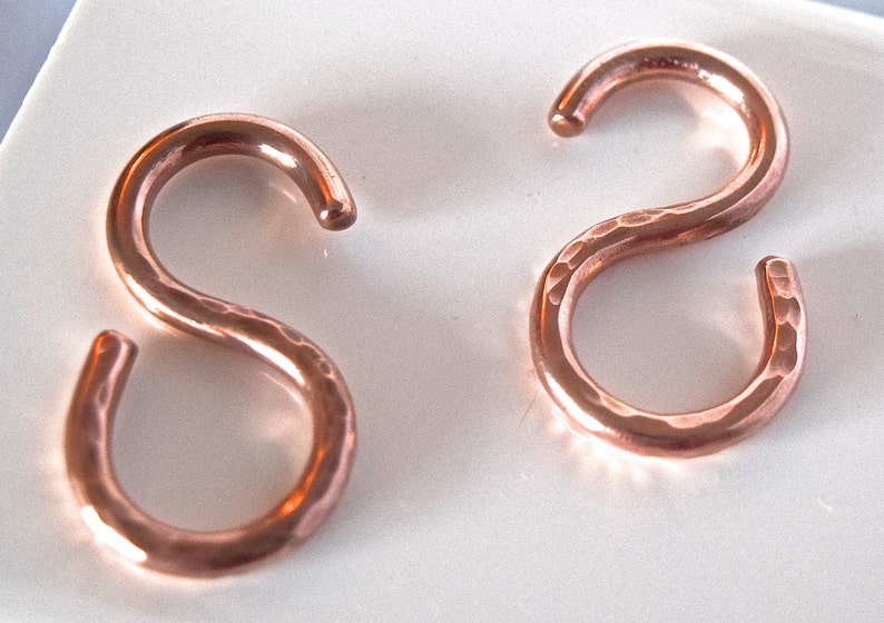 8 Gauge Copper S Earrings