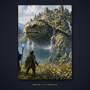 Myth and Monster Giant Turtle Hardcover Journal - Blank Fantasy Sketchbook image 2